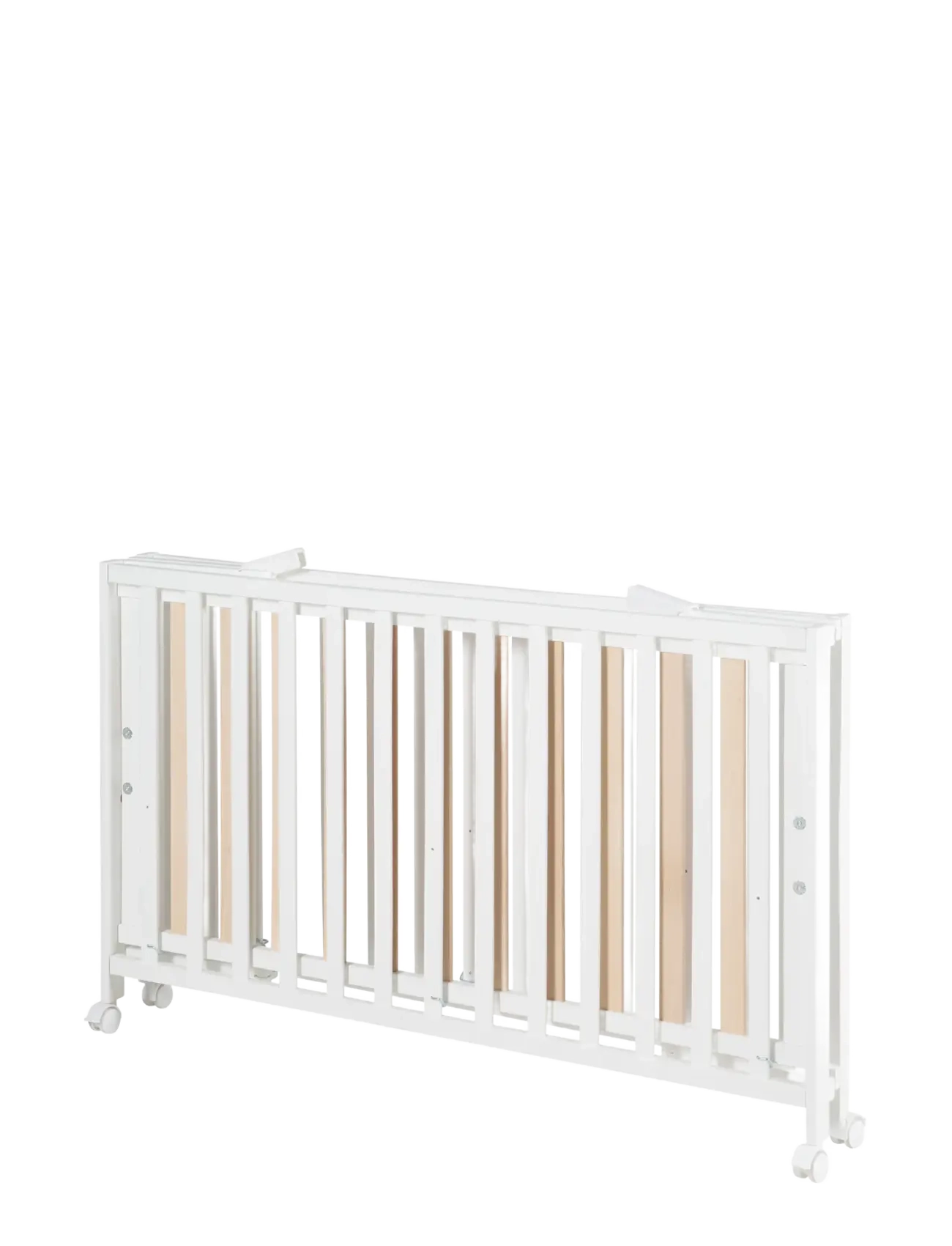 ROBA - Wooden Foldable Cot 60 x 120 cm - vöggur - white - 4