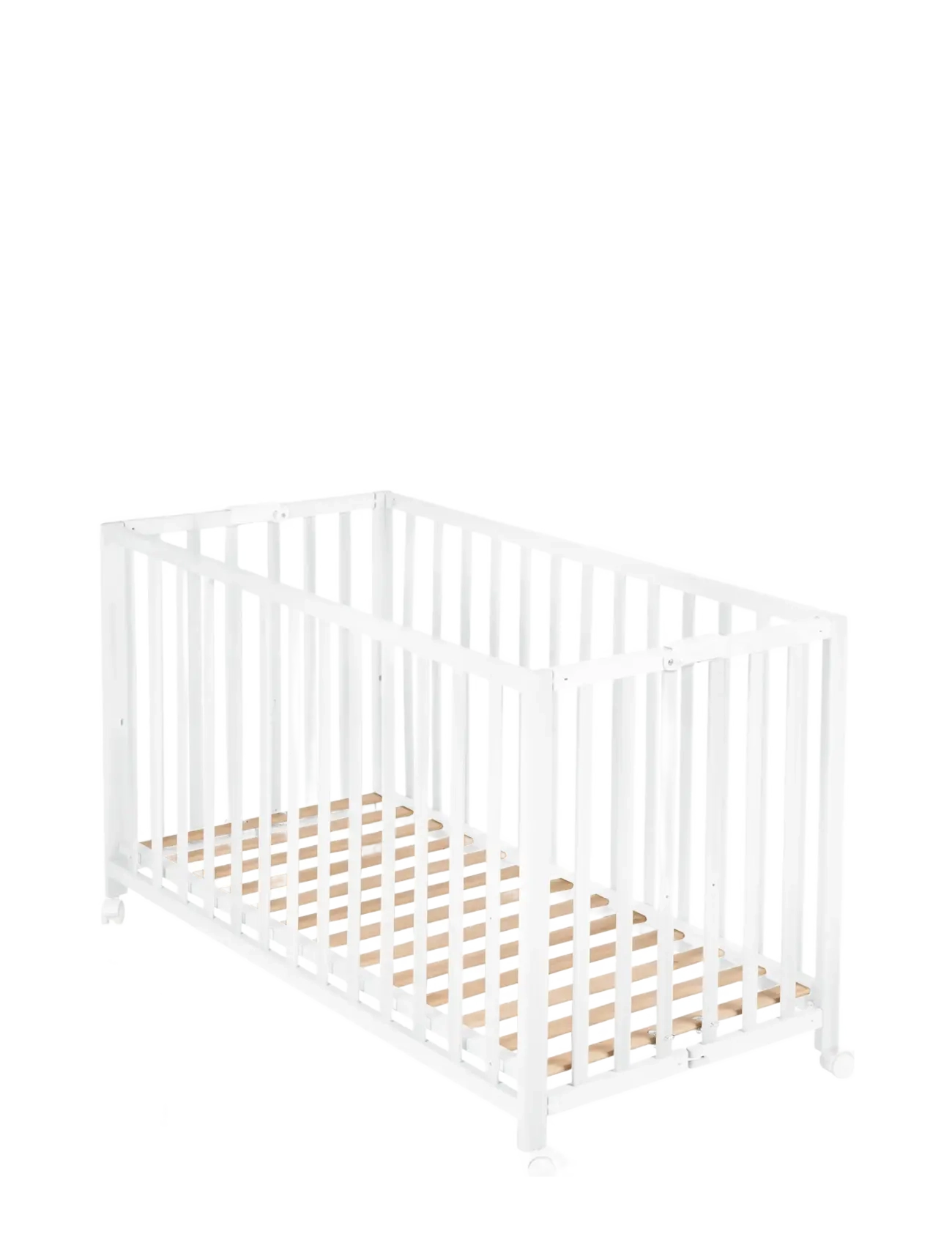 ROBA - Wooden Foldable Cot 60 x 120 cm - vöggur - white - 5