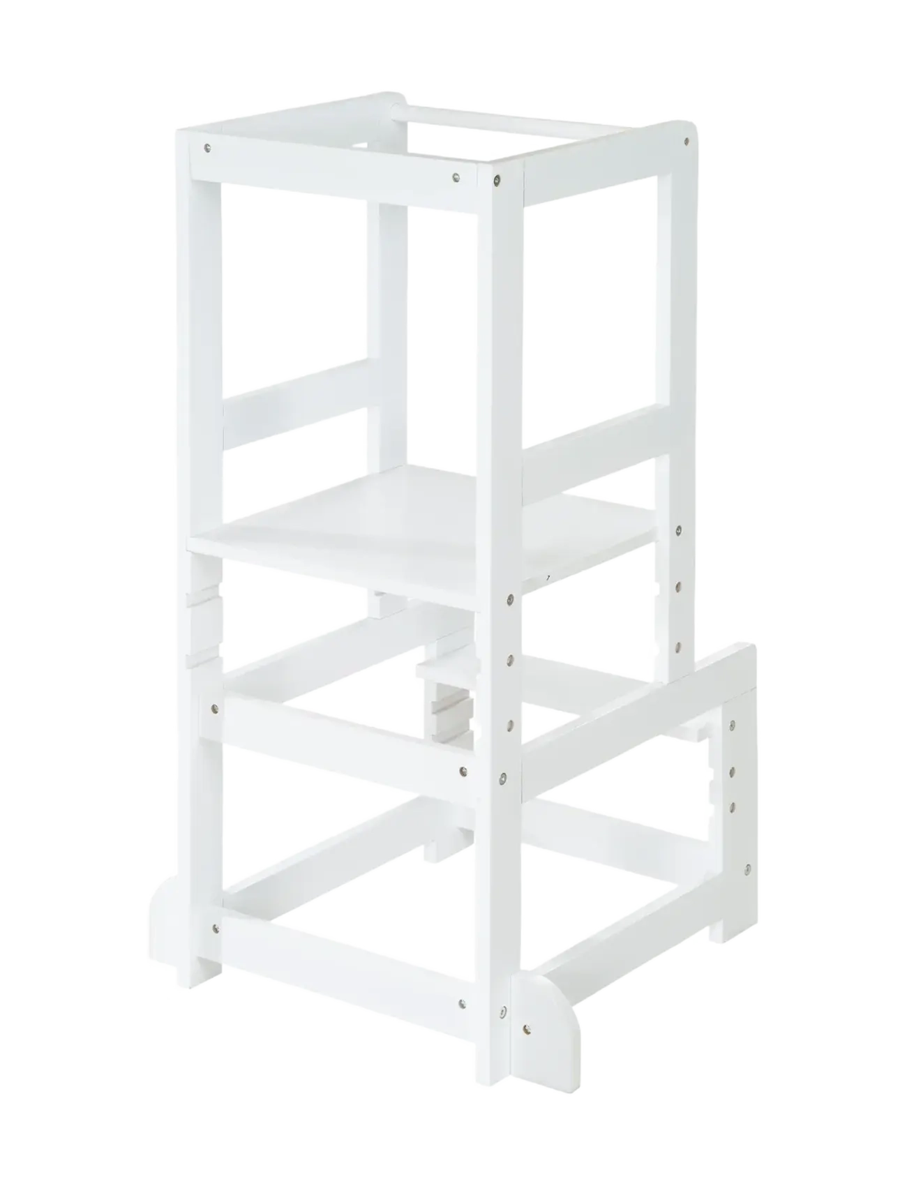 ROBA Convertible Montessori Learning Tower, Konvertibelt Montessori Læringstårn, Hvid, Str: 90X 45X 47CM