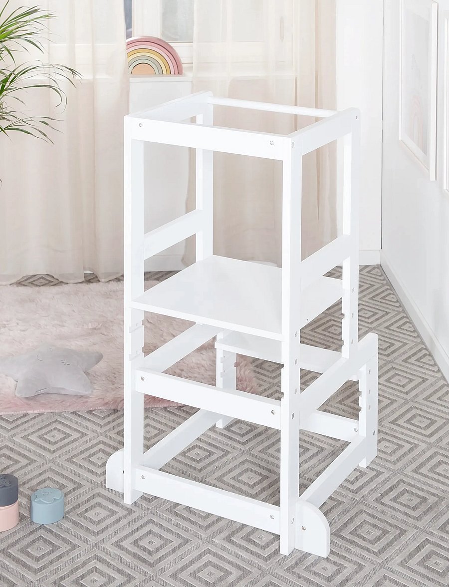 ROBA - Convertible Montessori Learning Tower - torntool - white - 0
