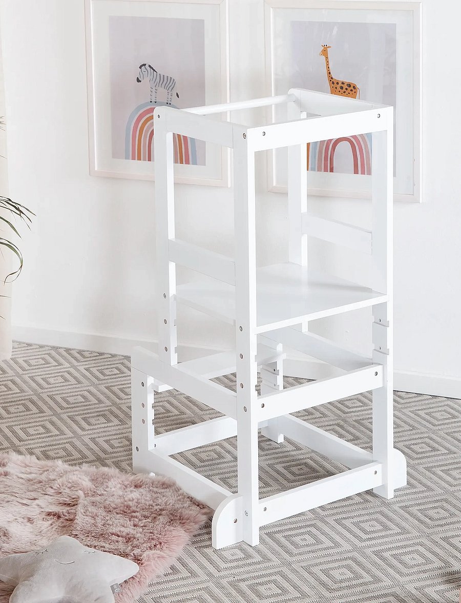 ROBA - Convertible Montessori Learning Tower - torntool - white - 3
