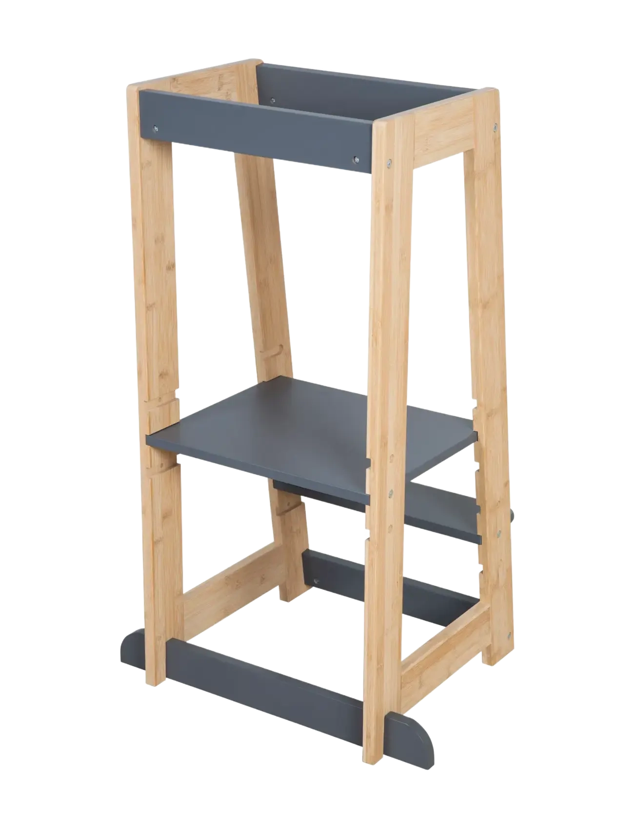 ROBA - Learning Tower Made of Wood - hjälpa till pallar - anthracite-bamboo - 4