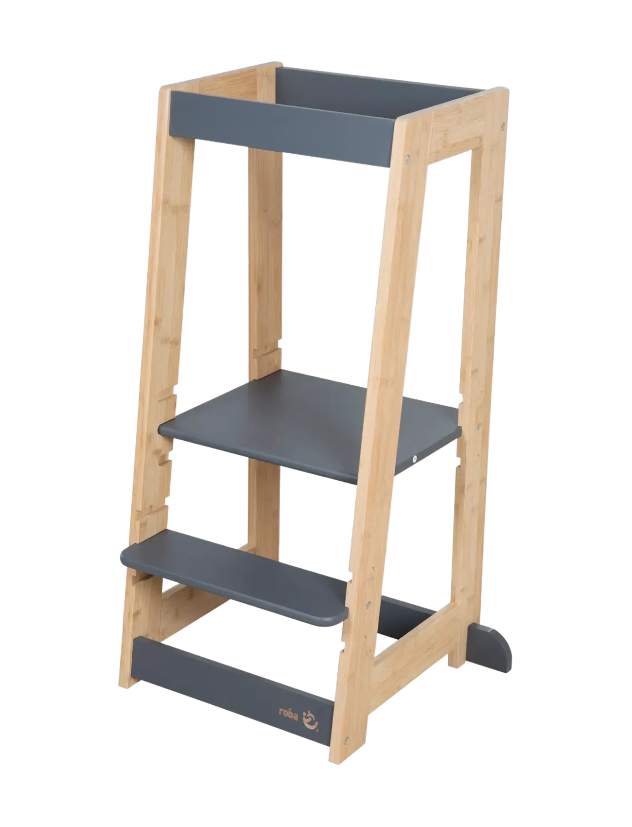 ROBA - Learning Tower Made of Wood - hjälpa till pallar - anthracite-bamboo - 5