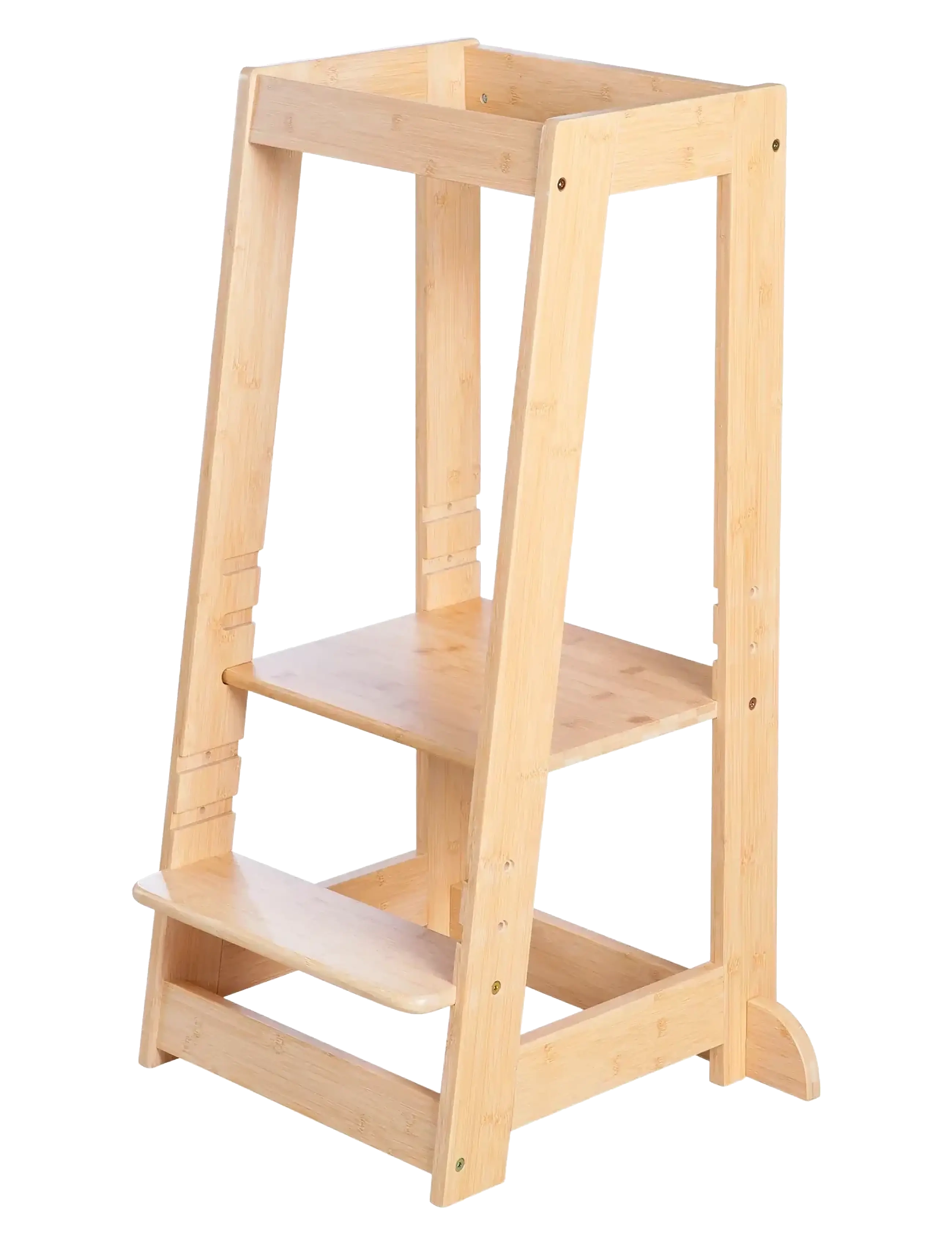 ROBA Montessori Learning Tower, Justerbart Montessori Læringstårn, Grå, Str: 8X54X43.5CM