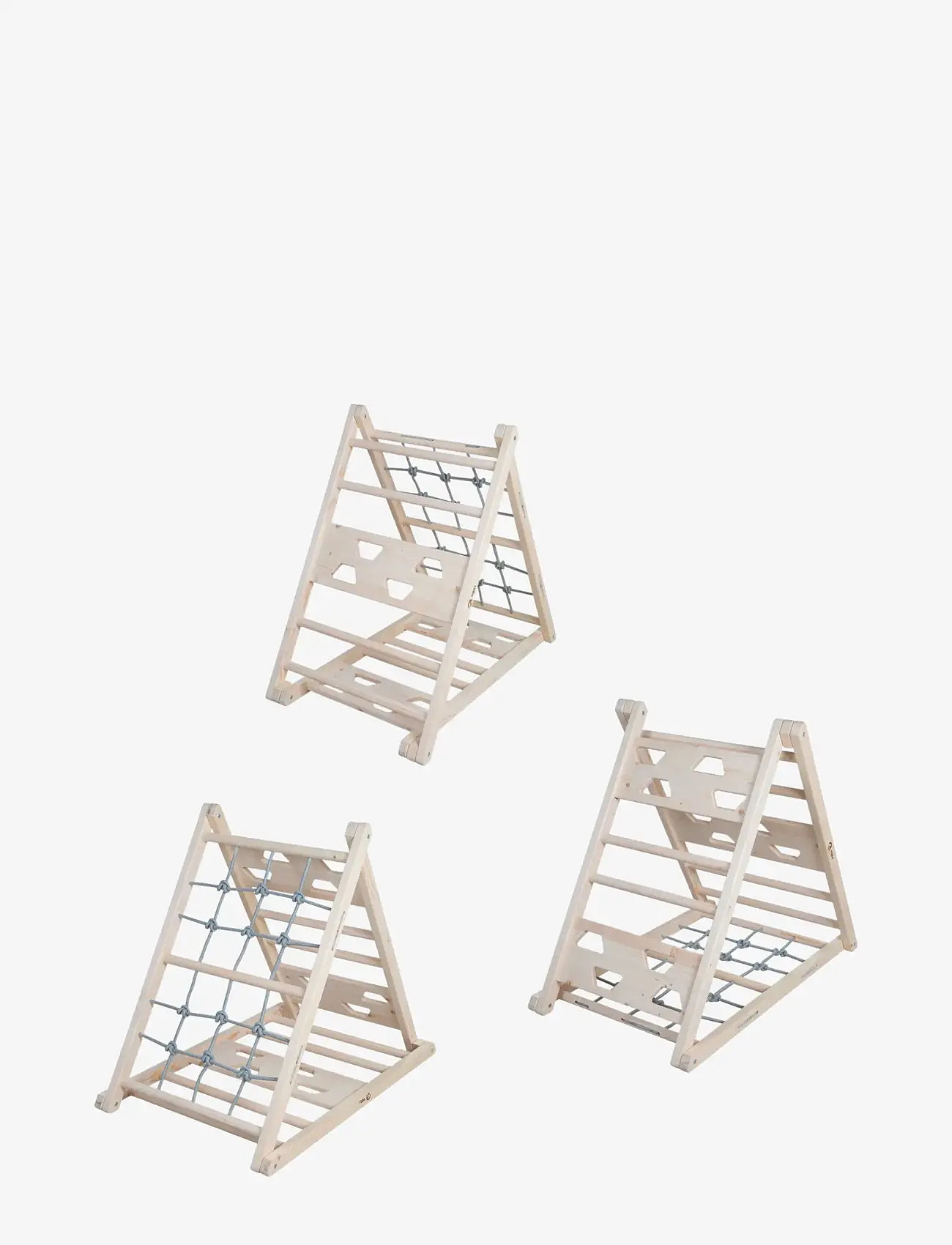 ROBA - Wooden climbing triangle - liikumisoskuste mööbel - natural untreated - 1