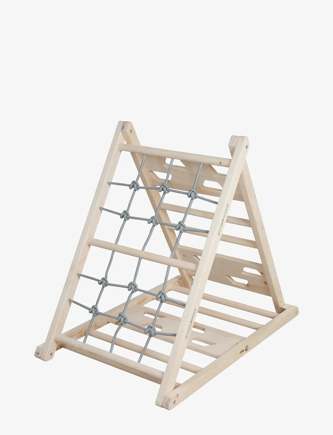 ROBA - Wooden climbing triangle - liikumisoskuste mööbel - natural untreated - 4