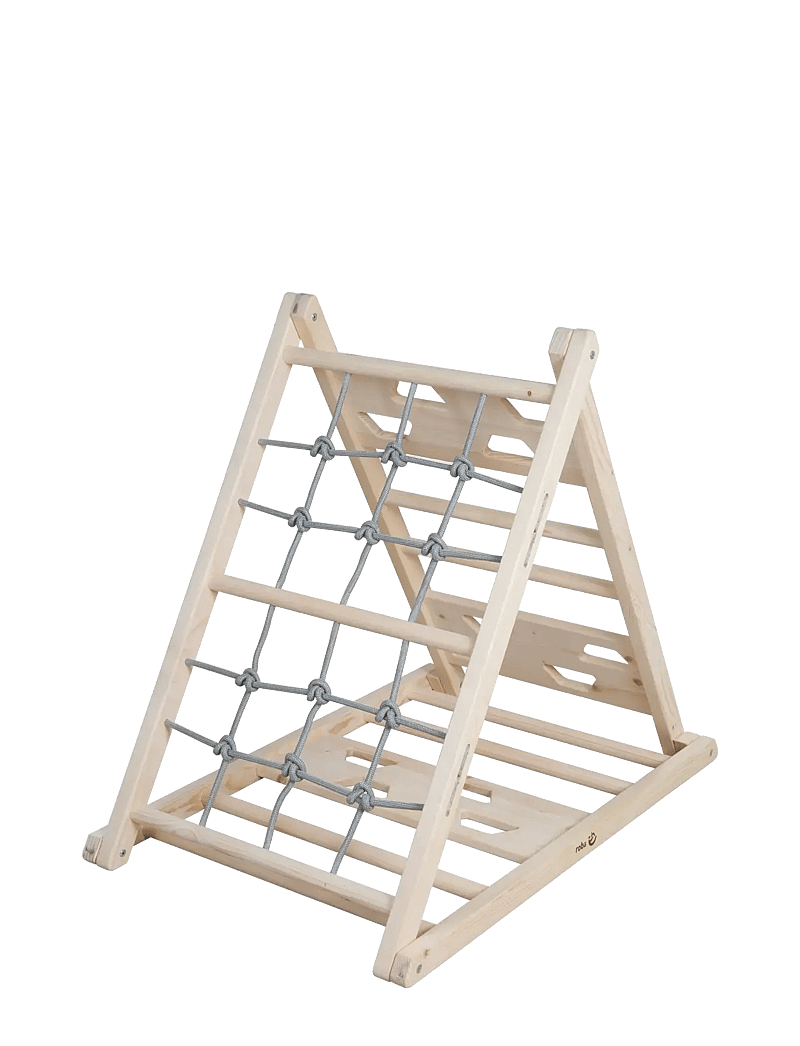 ROBA - Wooden climbing triangle - liikumisoskuste mööbel - natural untreated - 4