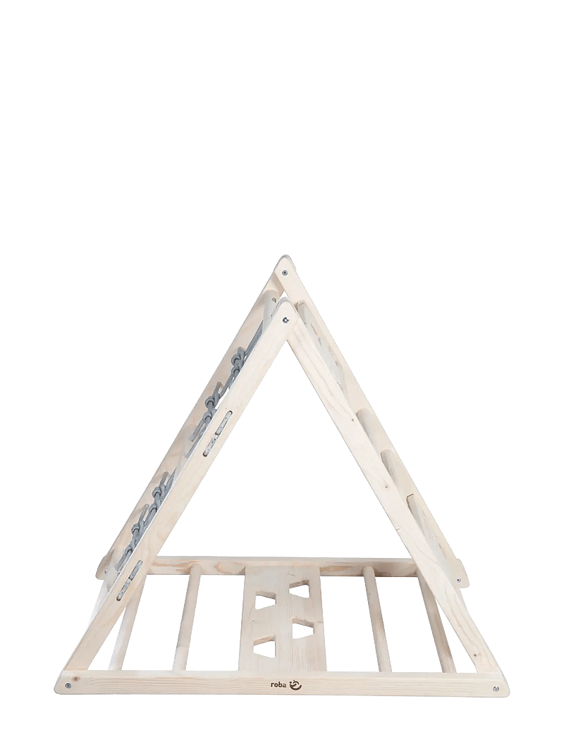 ROBA - Wooden climbing triangle - liikumisoskuste mööbel - natural untreated - 5