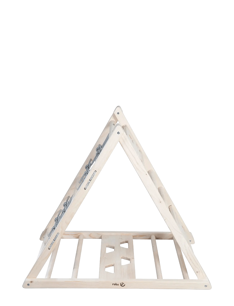 ROBA - Wooden climbing triangle - motoorsete oskuste mööbel - natural untreated - 5