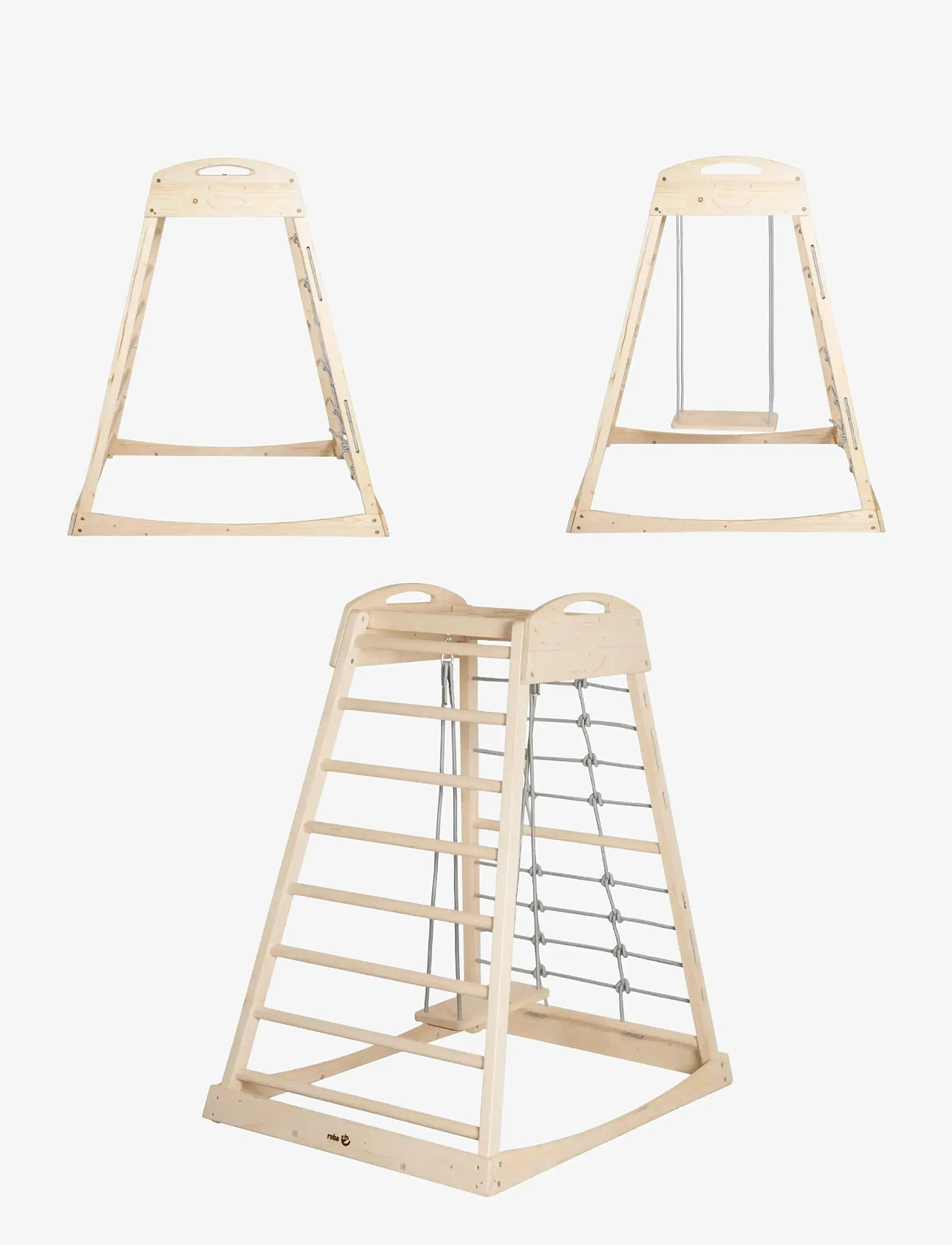 ROBA - Montessori indoor play tower - hreyfiþroskamöbel - natural untreated - 1