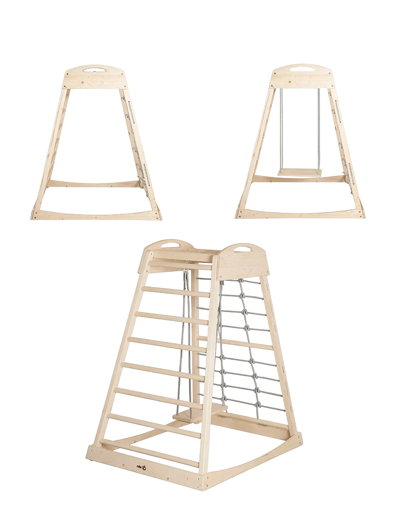 ROBA - Montessori indoor play tower - hreyfiþroskamöbel - natural untreated - 1