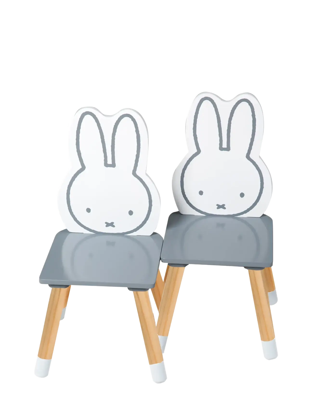 ROBA - Wooden Children's Play Table and Chair Set - barnrumspaket - gray - 3