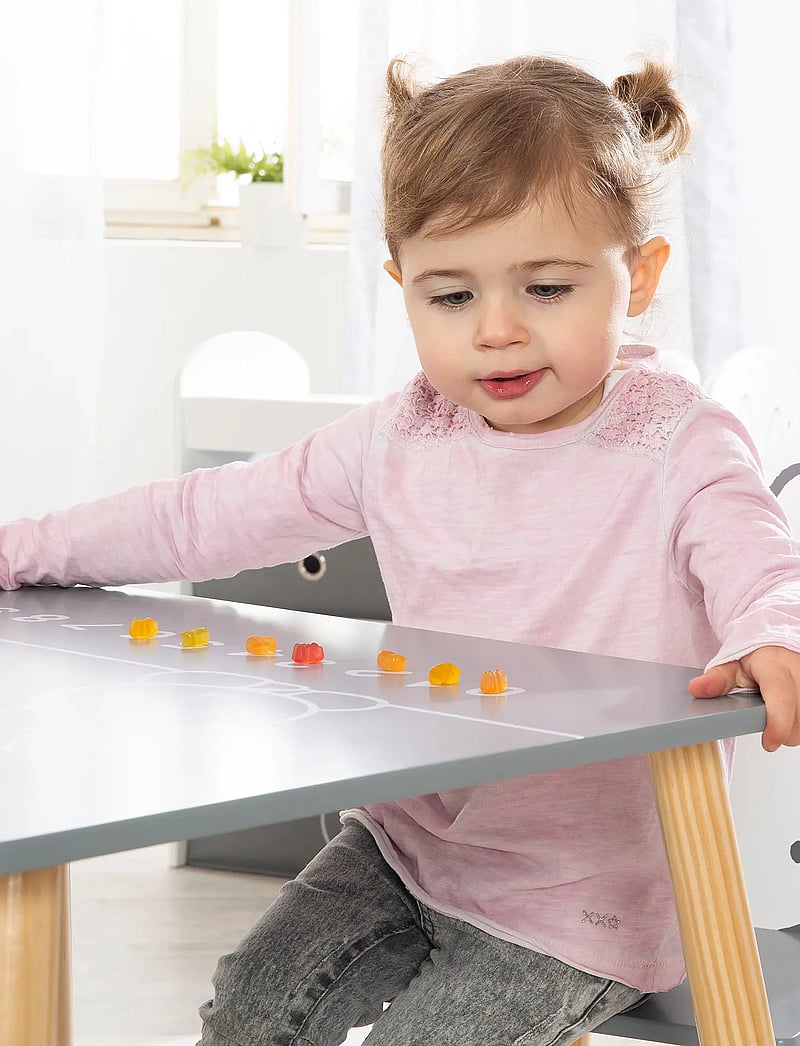 ROBA - Wooden Children's Play Table and Chair Set - kinderzimmerpakete - gray - 0