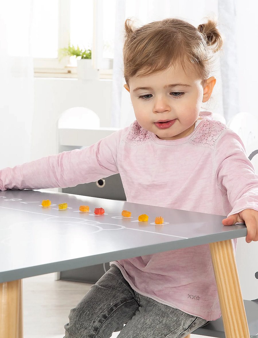 ROBA - Wooden Children's Play Table and Chair Set - kinderzimmerpakete - gray - 0