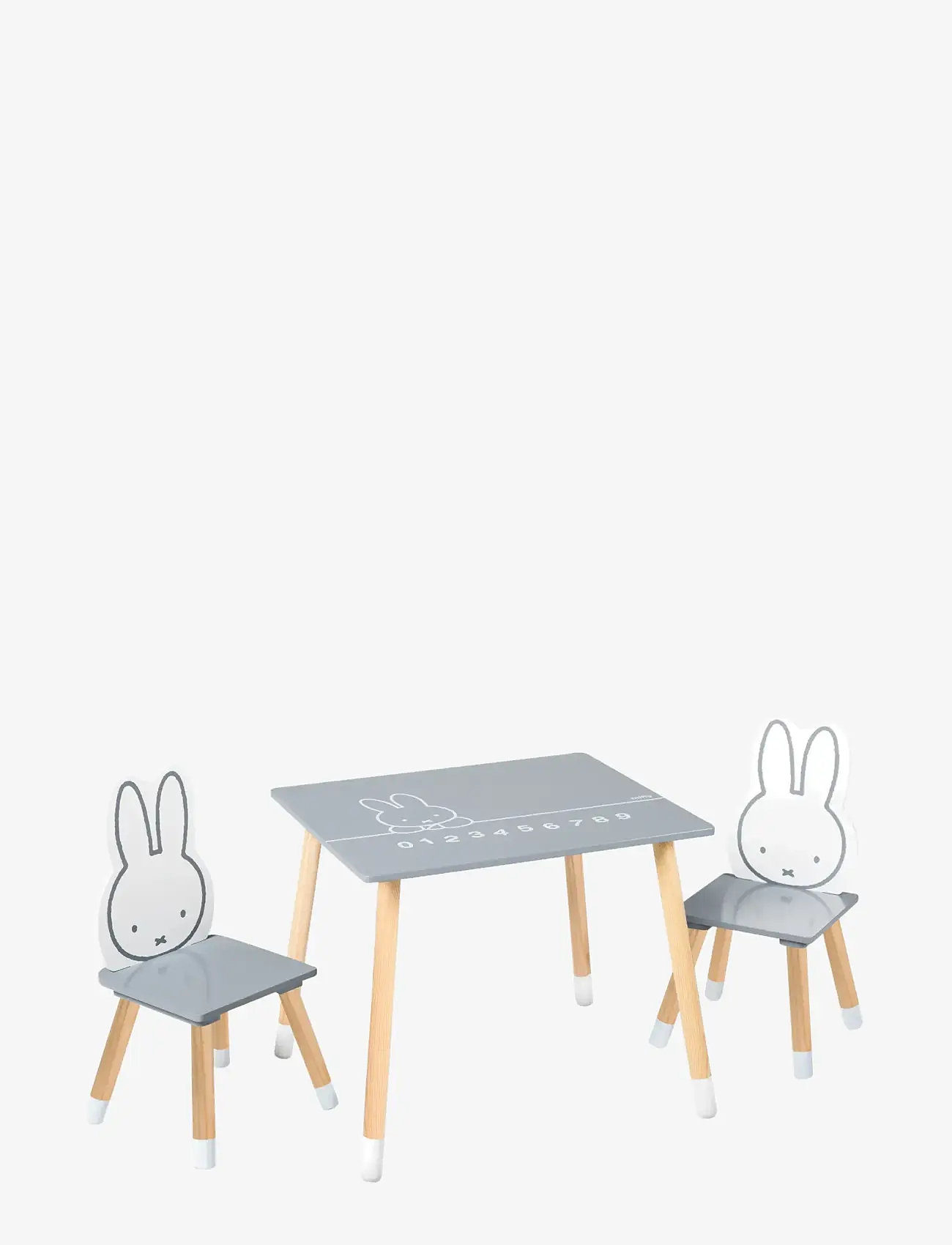 ROBA - Wooden Children's Play Table and Chair Set - kinderzimmerpakete - gray - 1
