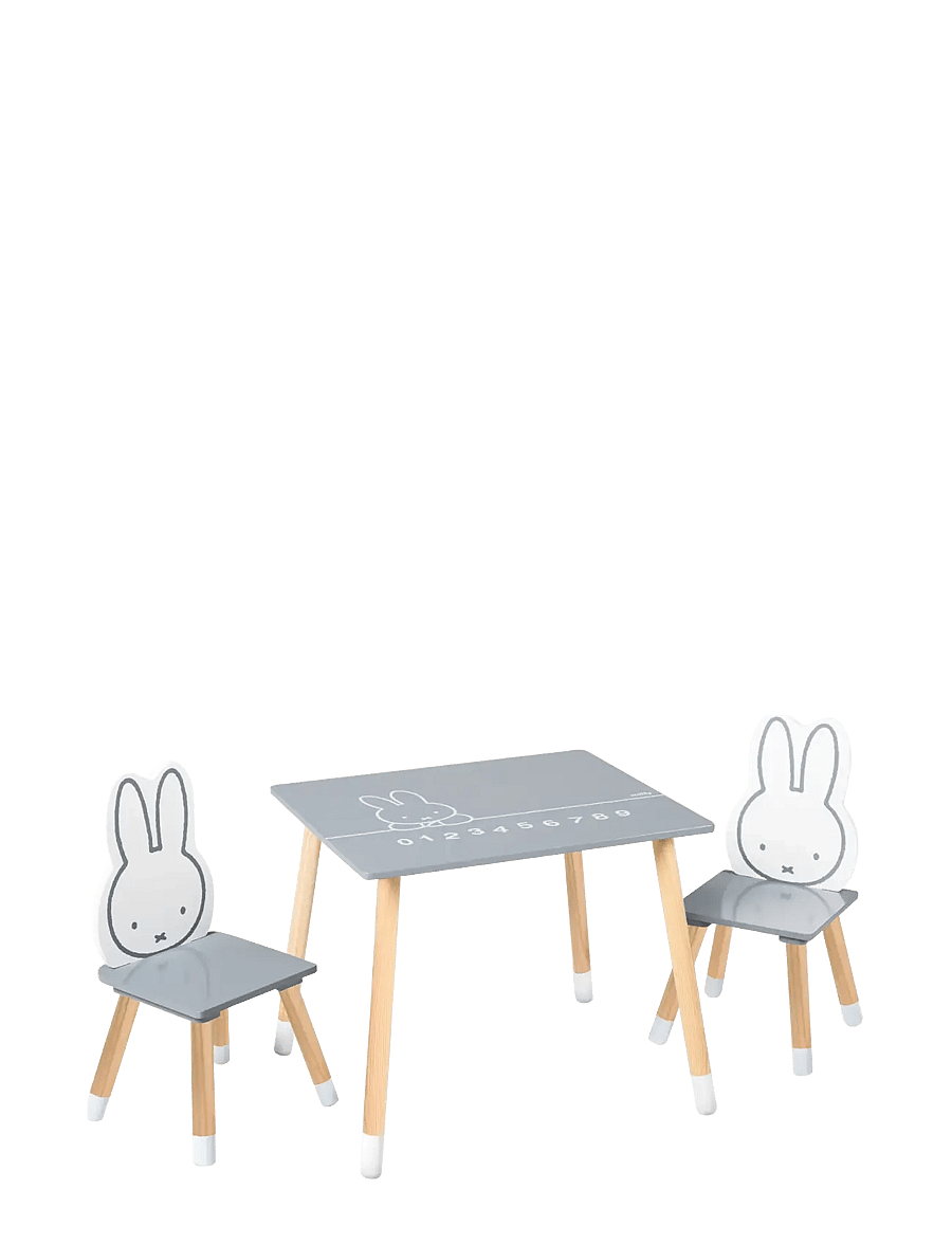 ROBA - Wooden Children's Play Table and Chair Set - kinderzimmerpakete - gray - 1