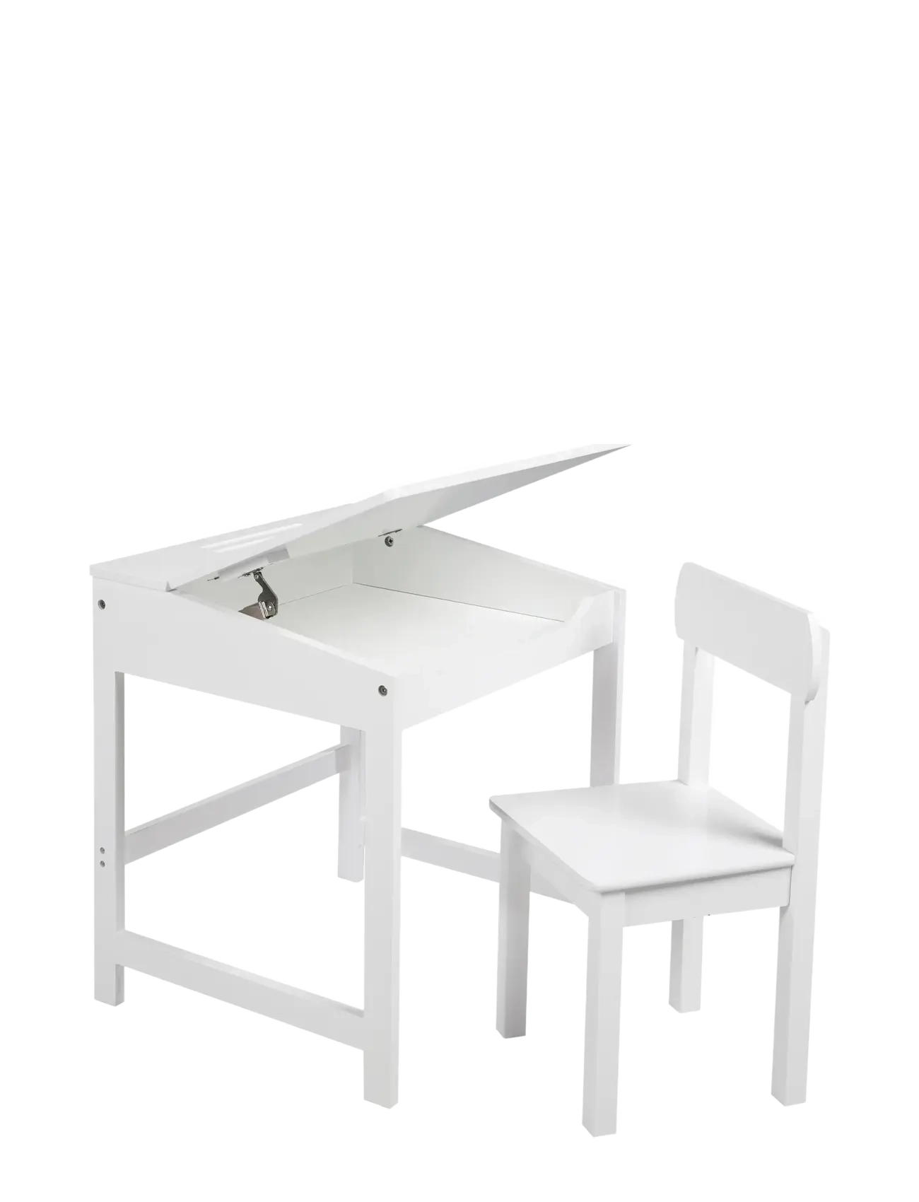 ROBA - Wooden Children's School Desk With Chair - lastetoa komplektid - white - 2