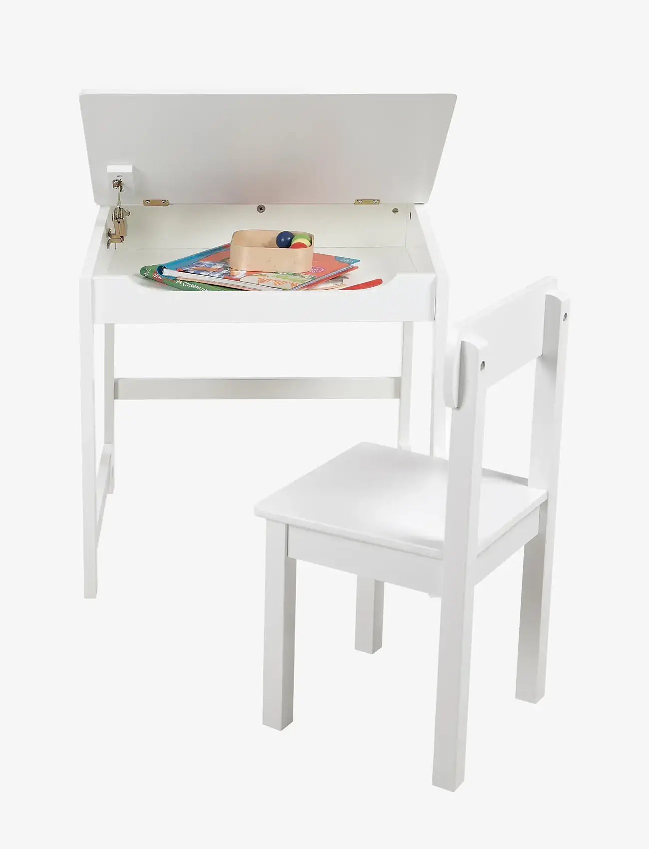 ROBA - Wooden Children's School Desk With Chair - húsgagnasett fyrir börn - white - 4