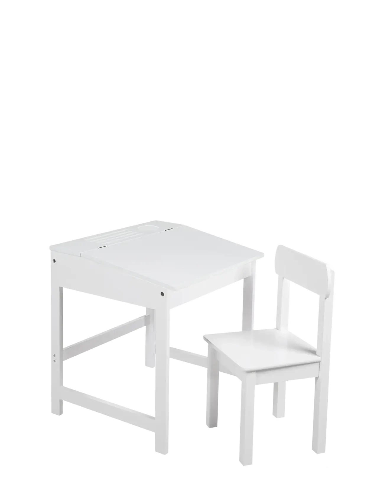 ROBA - Wooden Children's School Desk With Chair - lastetoa komplektid - white - 5