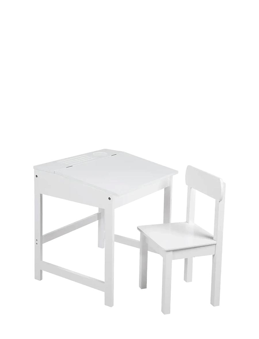 ROBA - Wooden Children's School Desk With Chair - lastetoa komplektid - white - 5