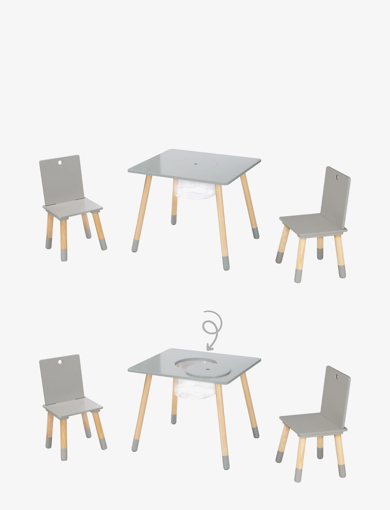 ROBA - Seating group with storage net - kinderzimmerpakete - grey - 2