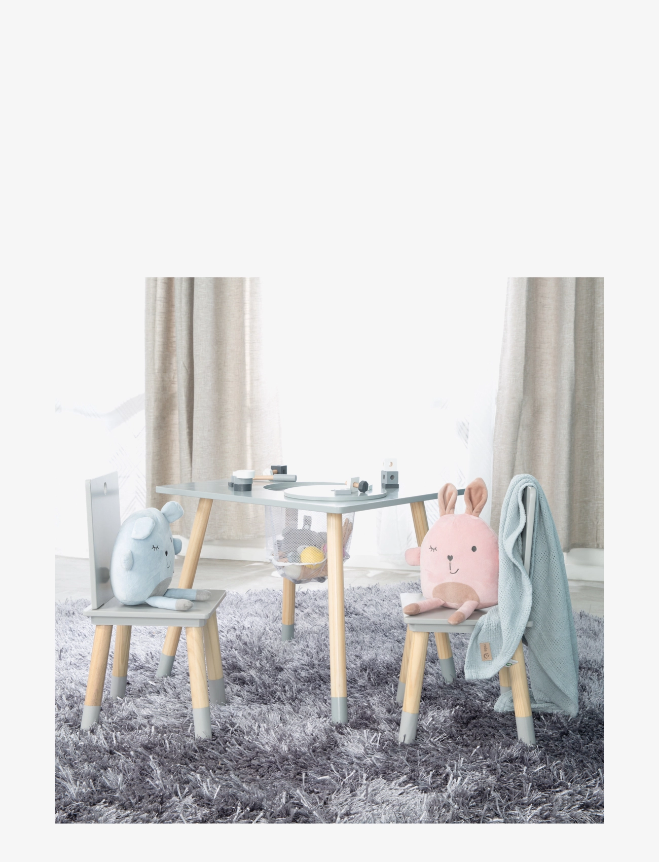 ROBA - Seating group with storage net - kinderzimmerpakete - grey - 3