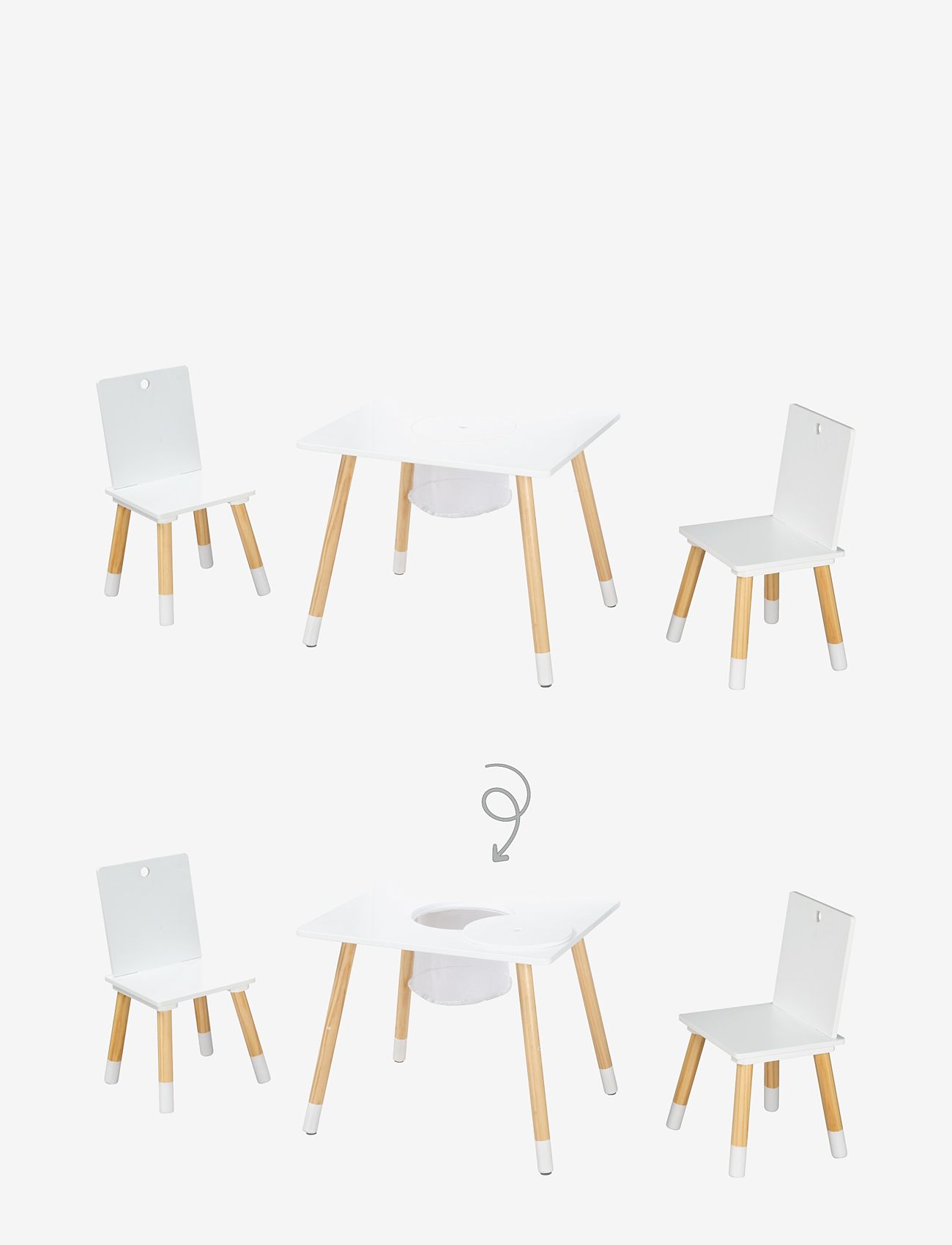 ROBA - Seating group with storage net - kinderzimmerpakete - white - 2