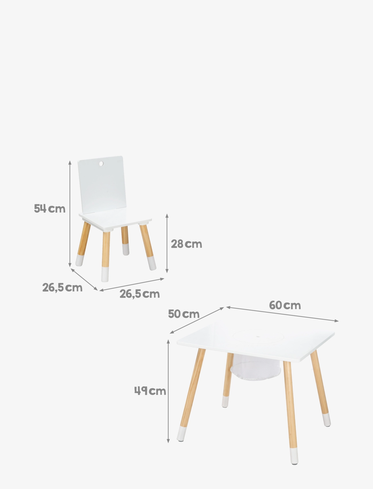 ROBA - Seating group with storage net - húsgagnasett fyrir börn - white - 4
