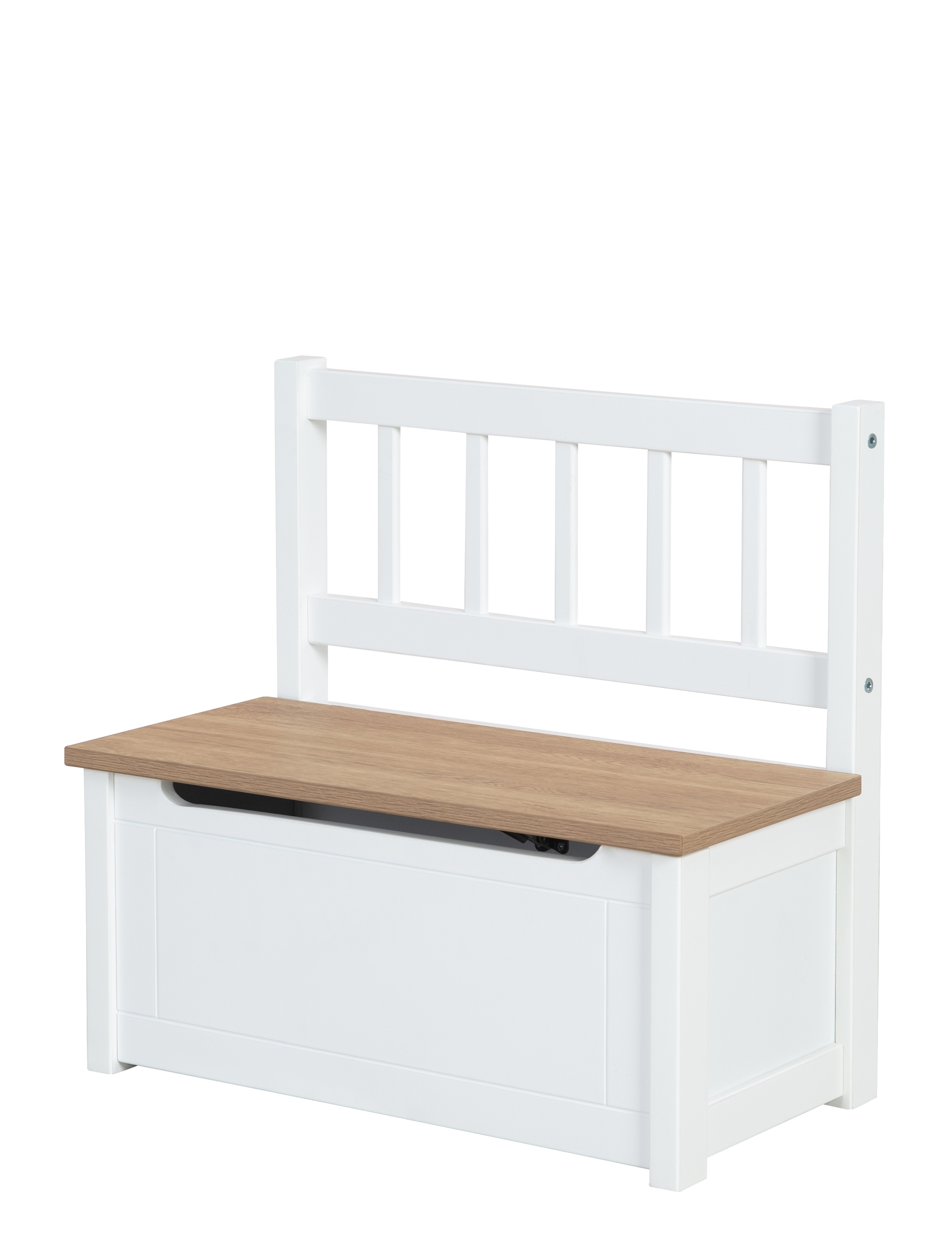 ROBA Children's Chest Bench, Storage Furniture, Hvid, Str: 28X 56X 53CM
