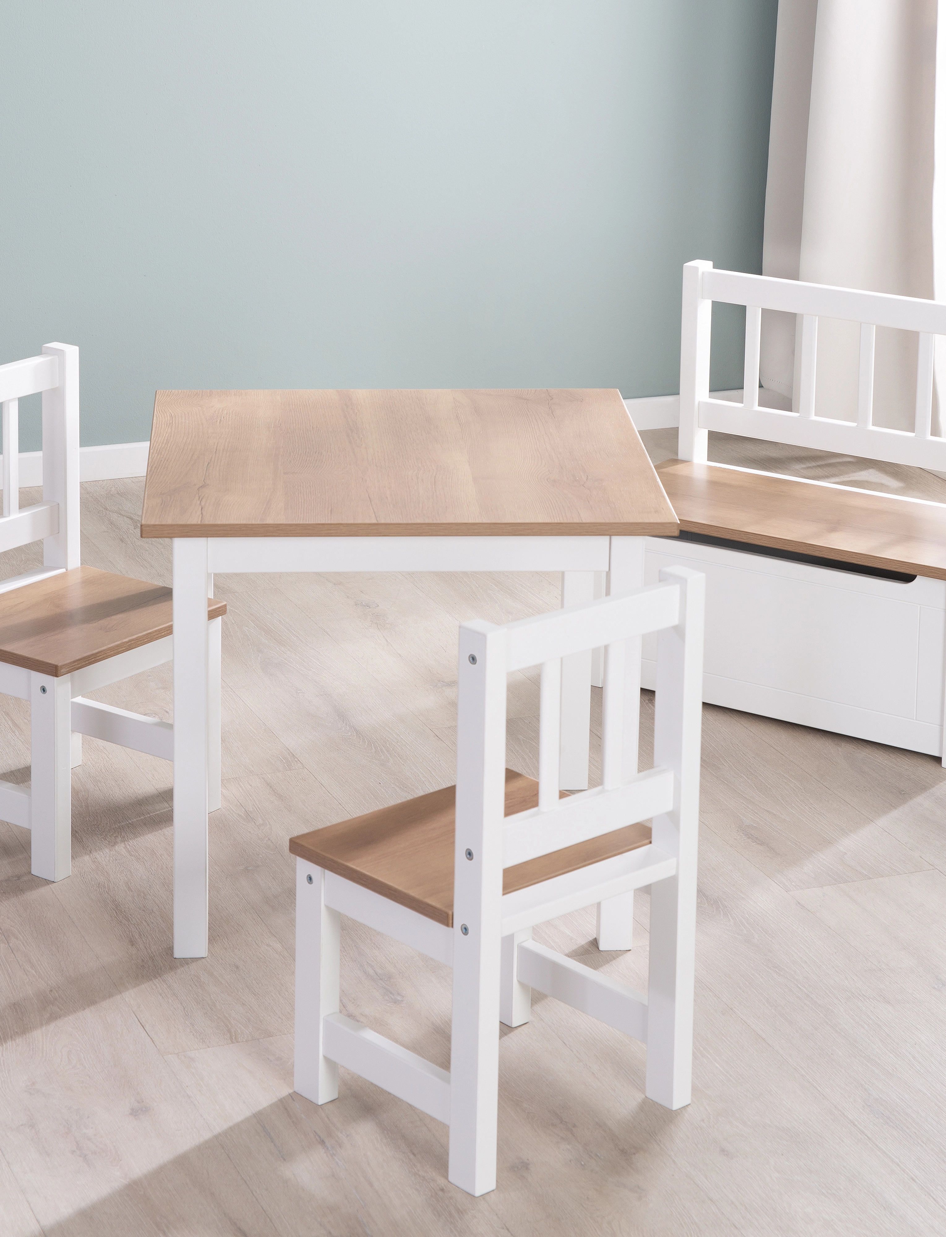 ROBA Children's Chest Bench, 28X 56X 53 cm, Furniture, Weiß - Storage Kinder