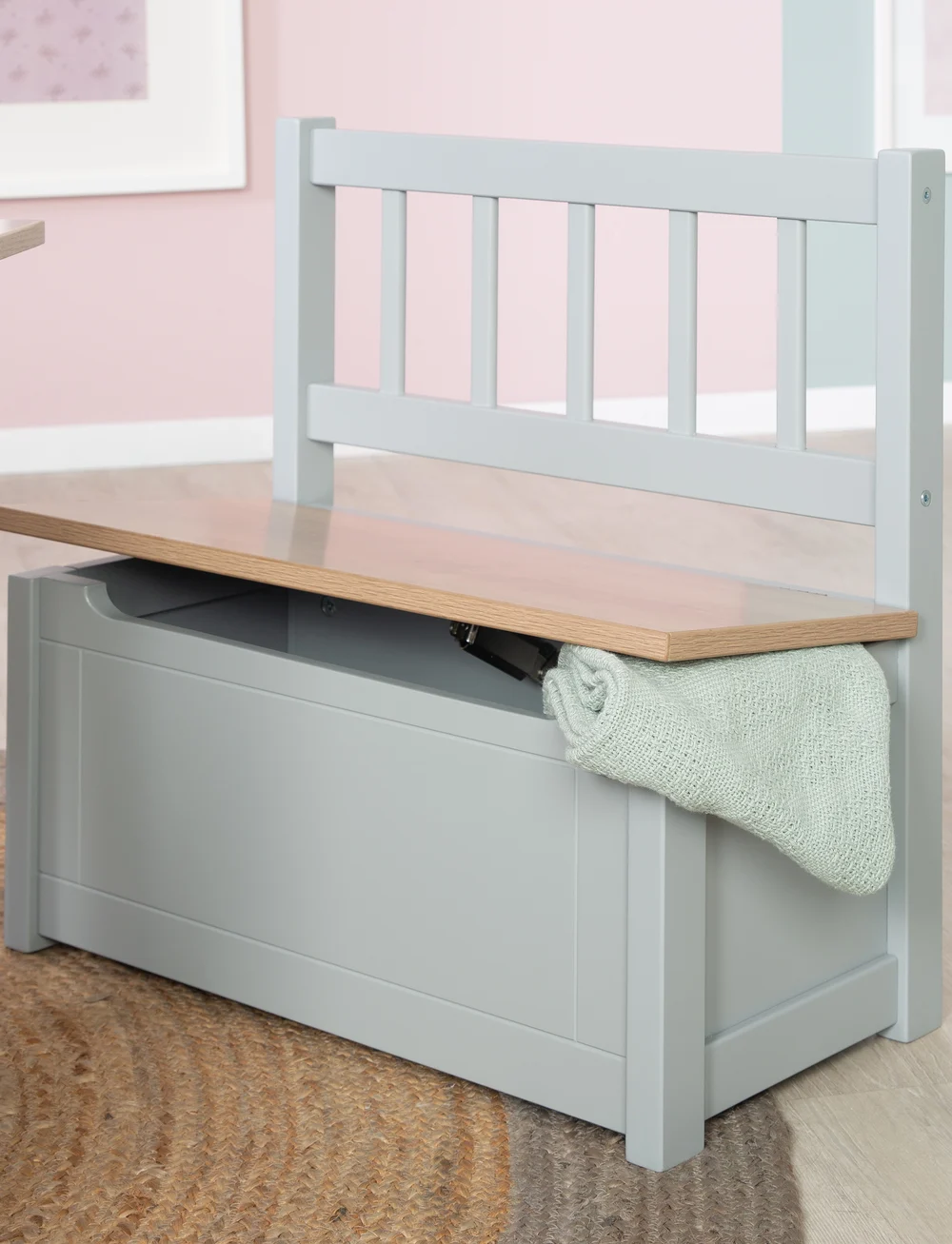 ROBA - Children's chest bench - hoiumööbel - wood taupe - 0