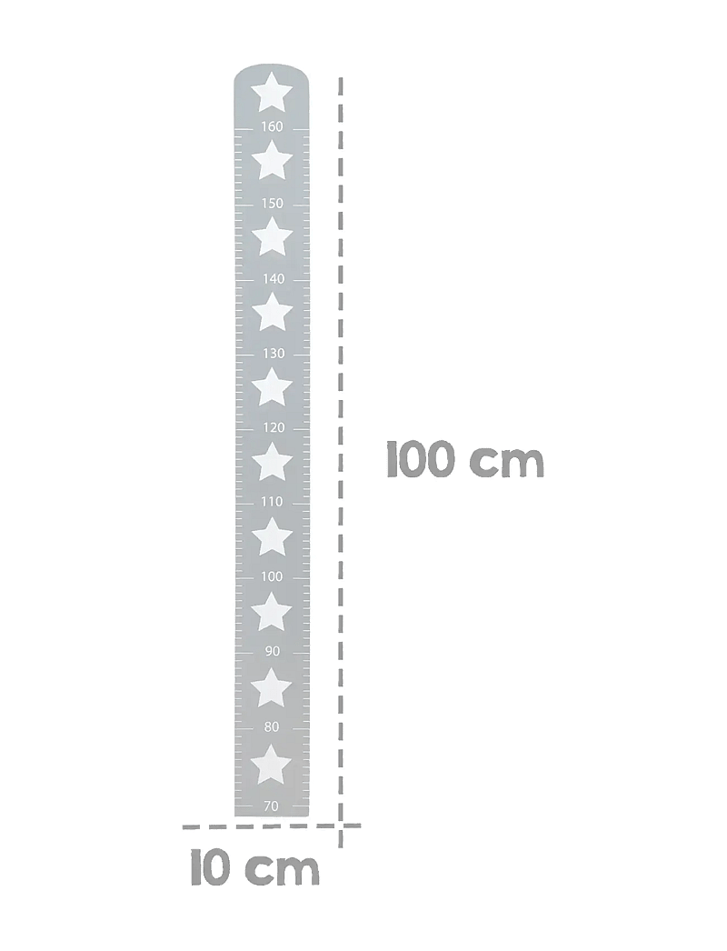 ROBA - Wooden Growth Ruler - wand-deko - dark gray - 1