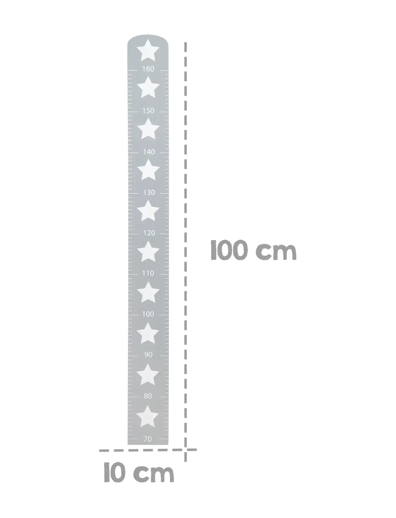 ROBA - Wooden Growth Ruler - sienų dekoracijos - dark gray - 1