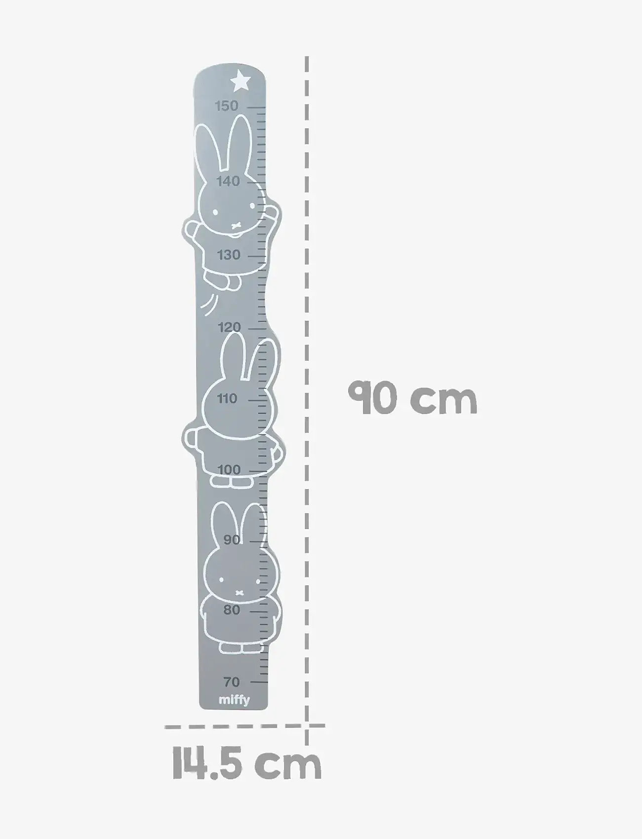 ROBA - Wooden Growth Ruler - wall decors - dark gray - 4