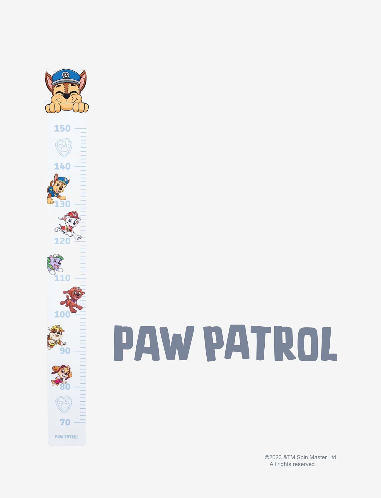 Paw Patrol - Growth Ruler Paw Patrol - wand-deko - white - 0
