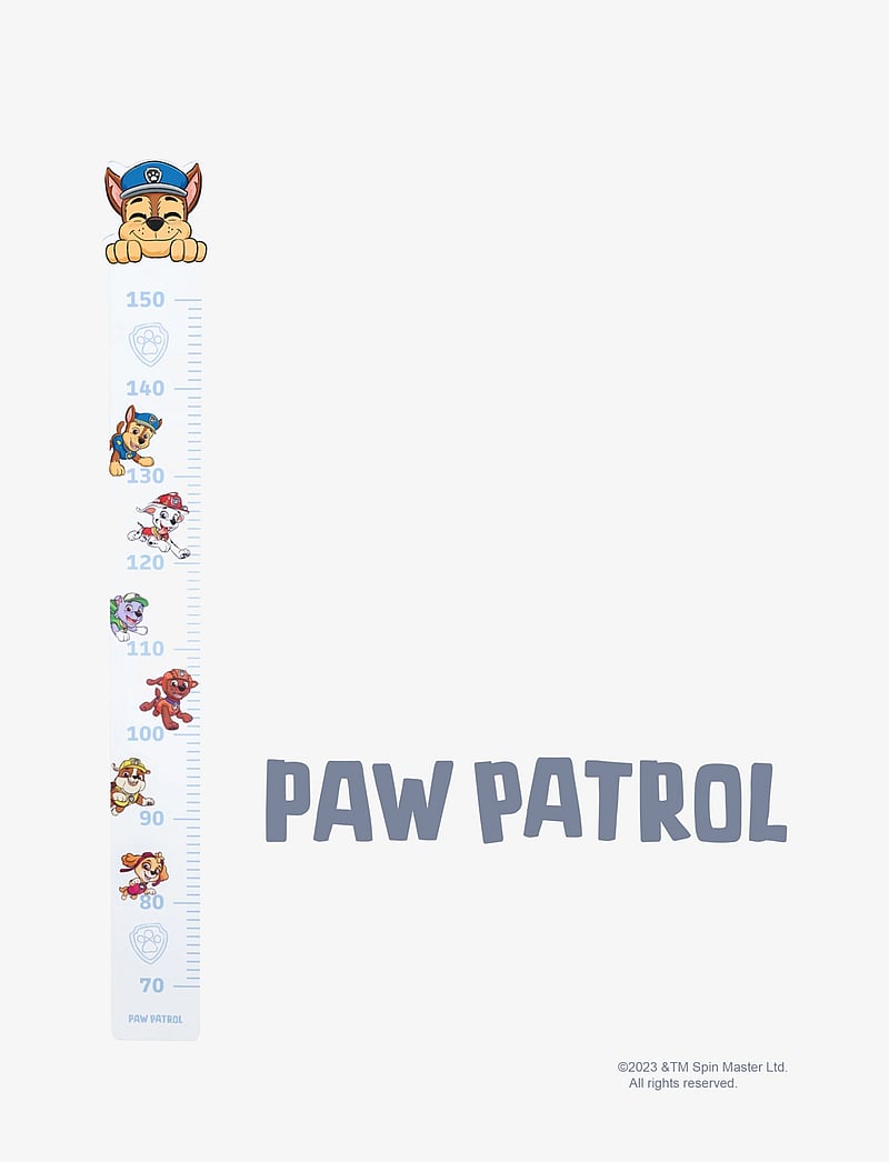 Paw Patrol - Growth Ruler Paw Patrol - wand-deko - white - 0