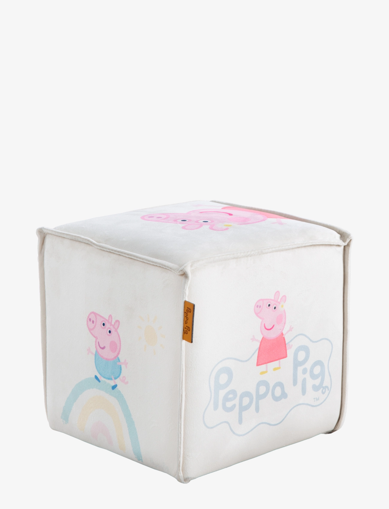 ROBA - Children's stool in cube shape Peppa Pig - stolar & pallar - beige - 1