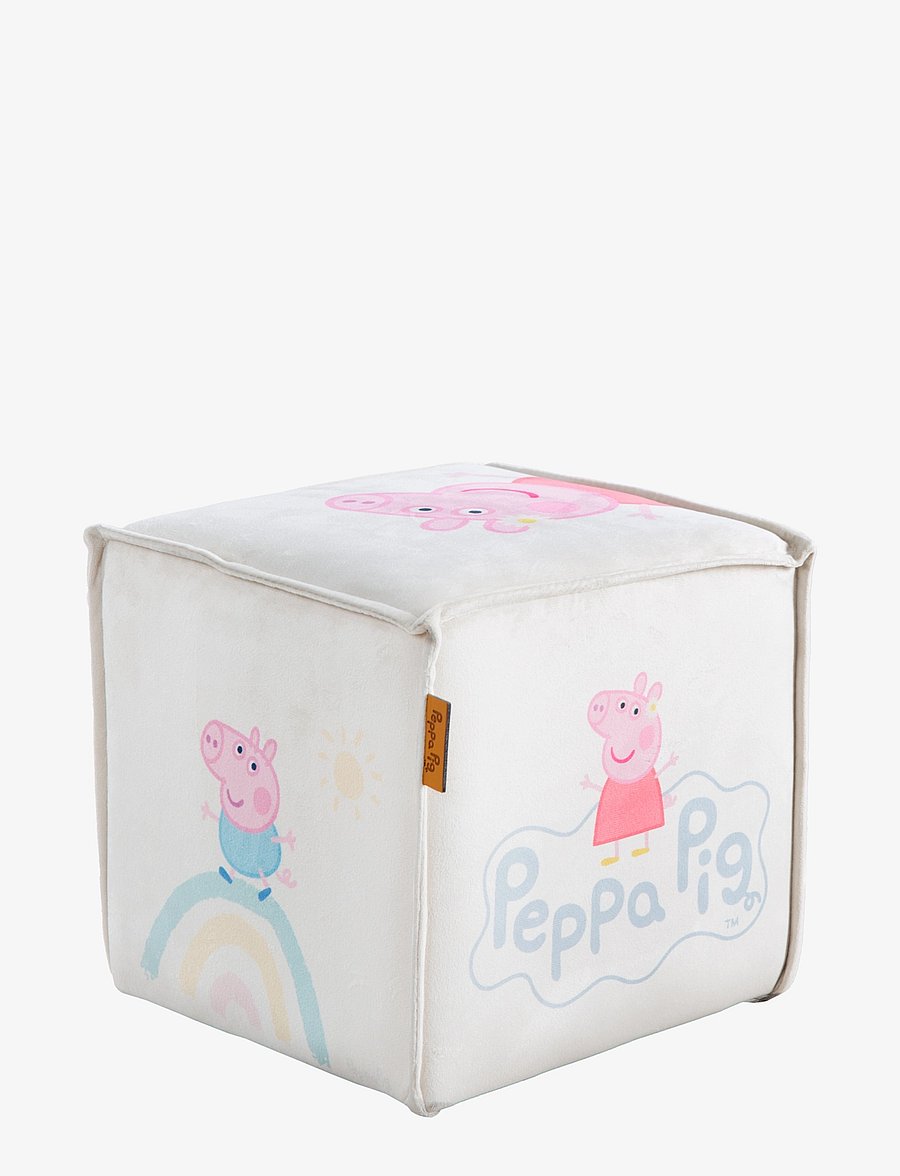 ROBA - Children's stool in cube shape Peppa Pig - toolid ja pingid - beige - 1