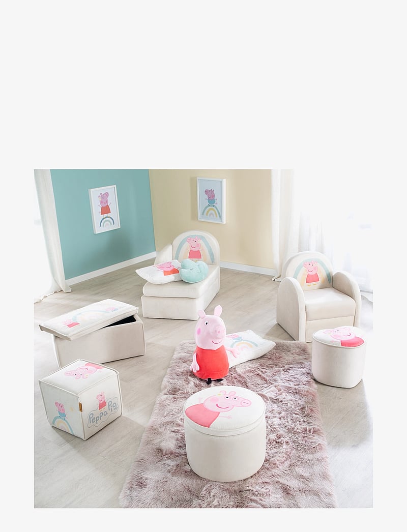ROBA - Children's stool in cube shape Peppa Pig - stühle & hocker - beige - 2