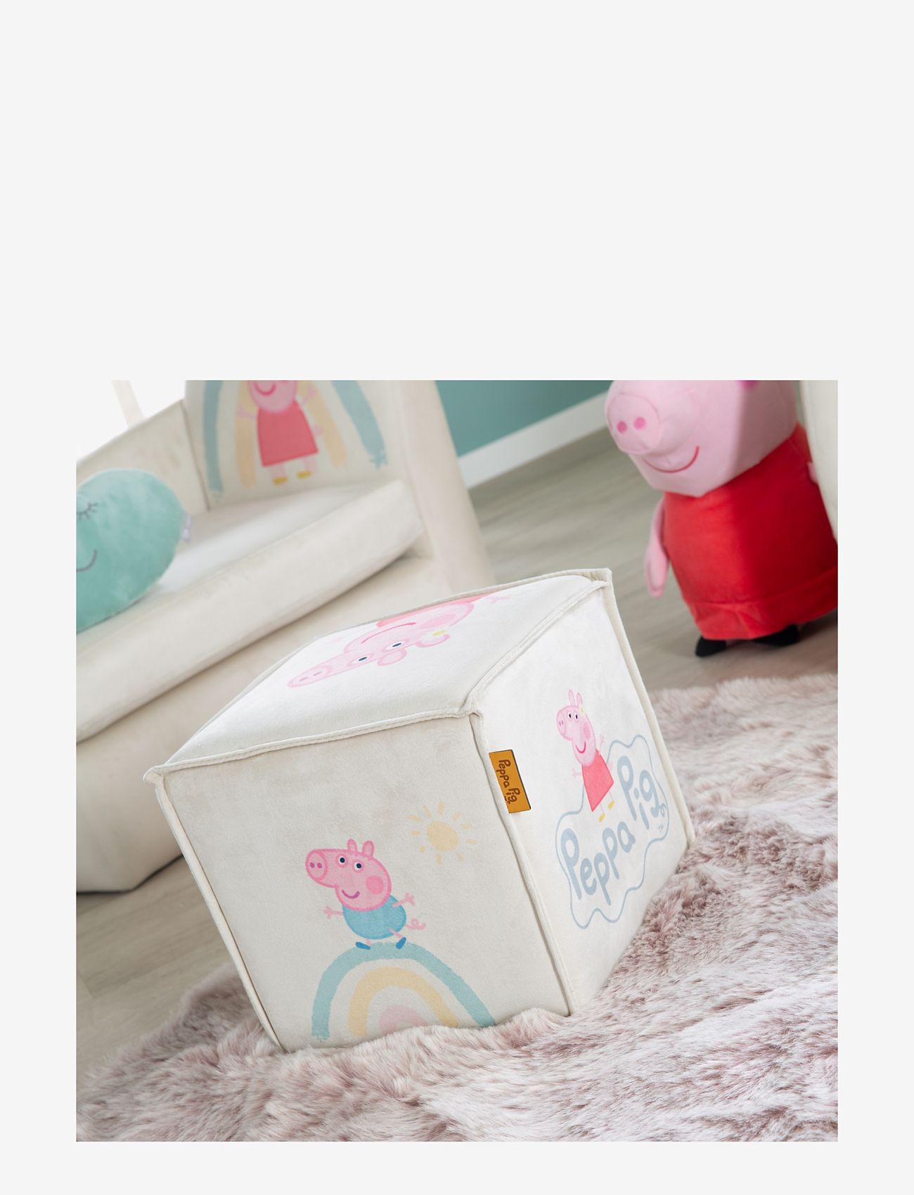 ROBA - Children's stool in cube shape Peppa Pig - stolar & pallar - beige - 3