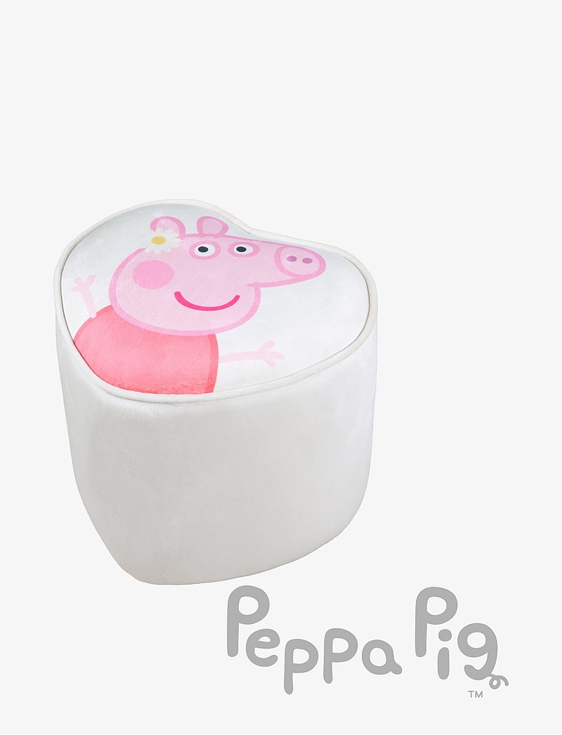 ROBA - Heart-shaped children's stool Peppa Pig - puhvetid ja tugitoolid - beige - 0