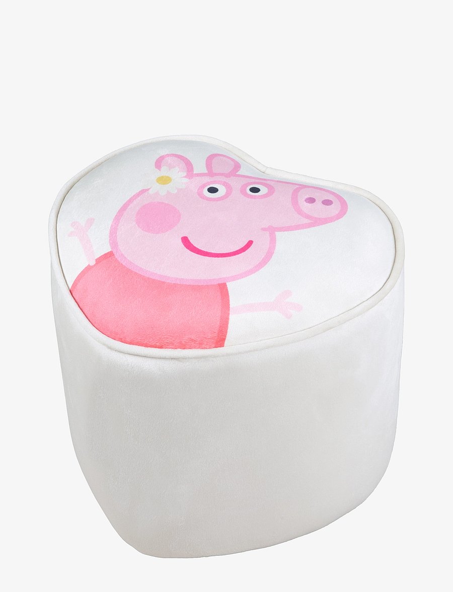 ROBA - Heart-shaped children's stool Peppa Pig - puhvetid ja tugitoolid - beige - 1