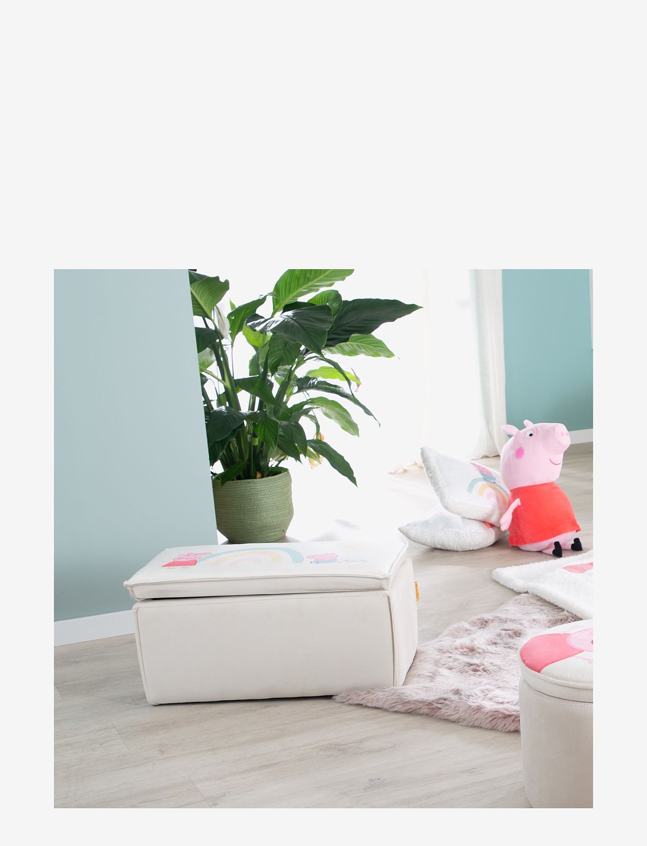ROBA - Children's stool with storage function Peppa Pig - hoiumööbel - beige - 4
