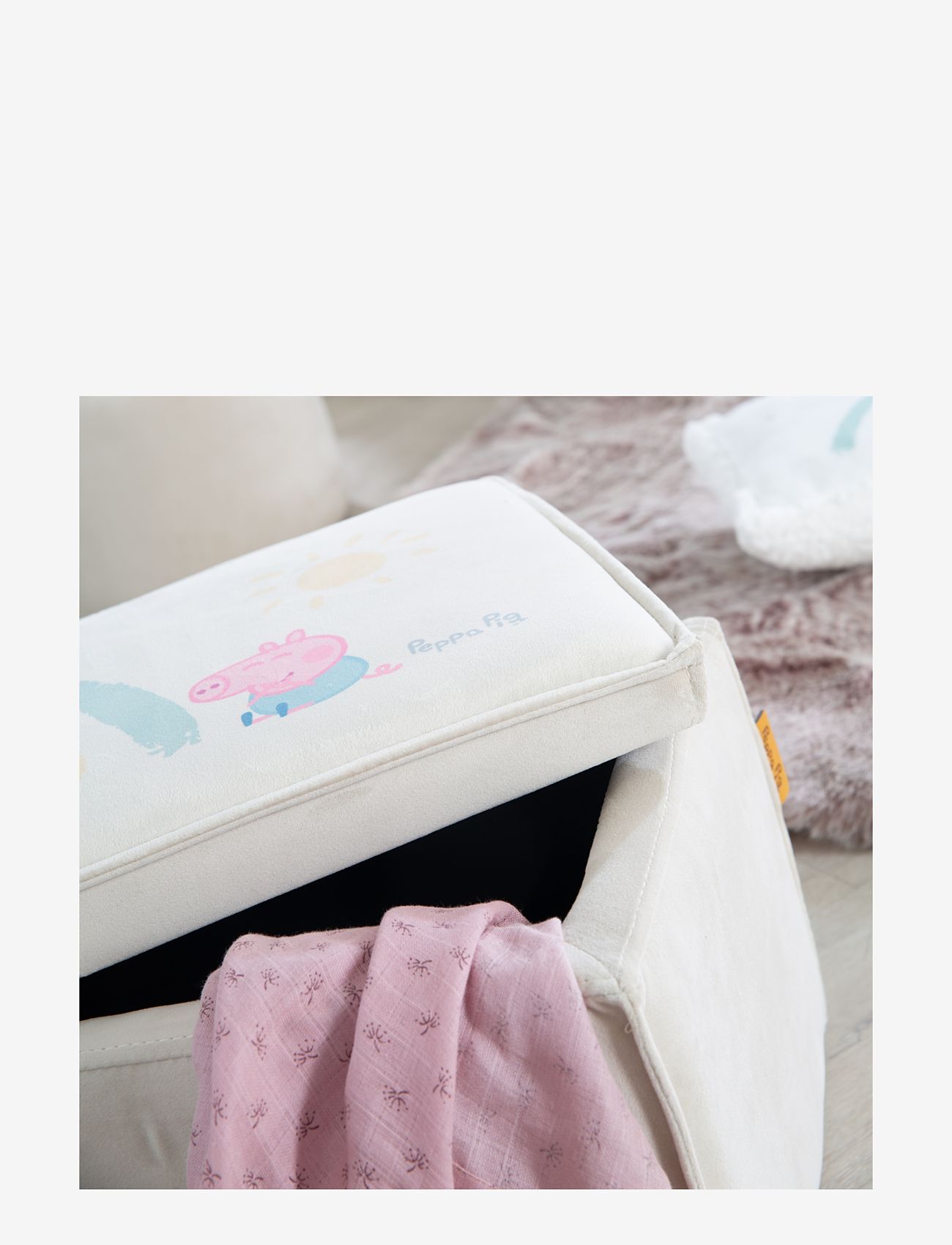 ROBA - Children's stool with storage function Peppa Pig - hoiumööbel - beige - 5