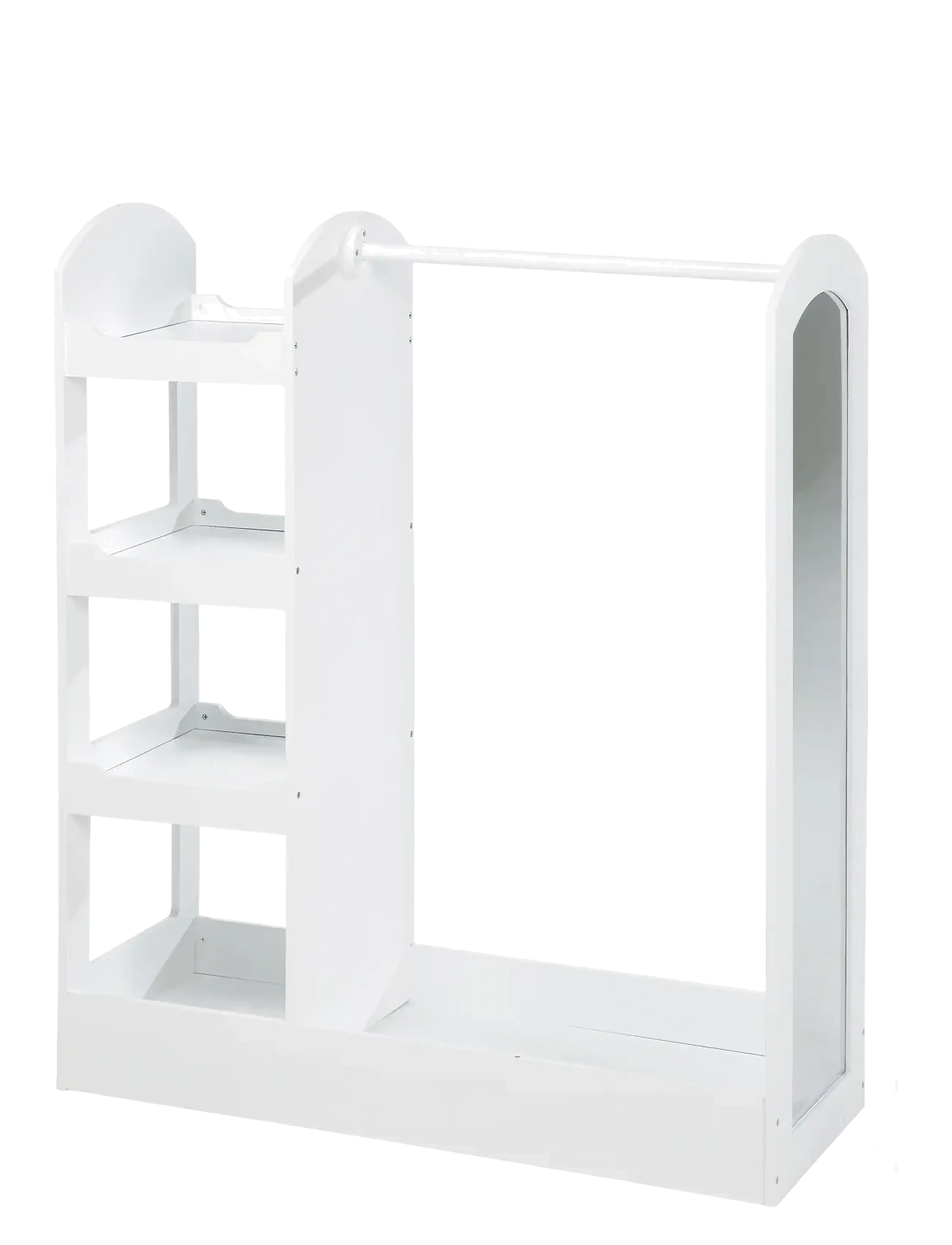 ROBA Child's Wooden Coat Rack With Shelf, 107X 90X 34.5 cm, Furniture, Weiß - Shelves, Kinder