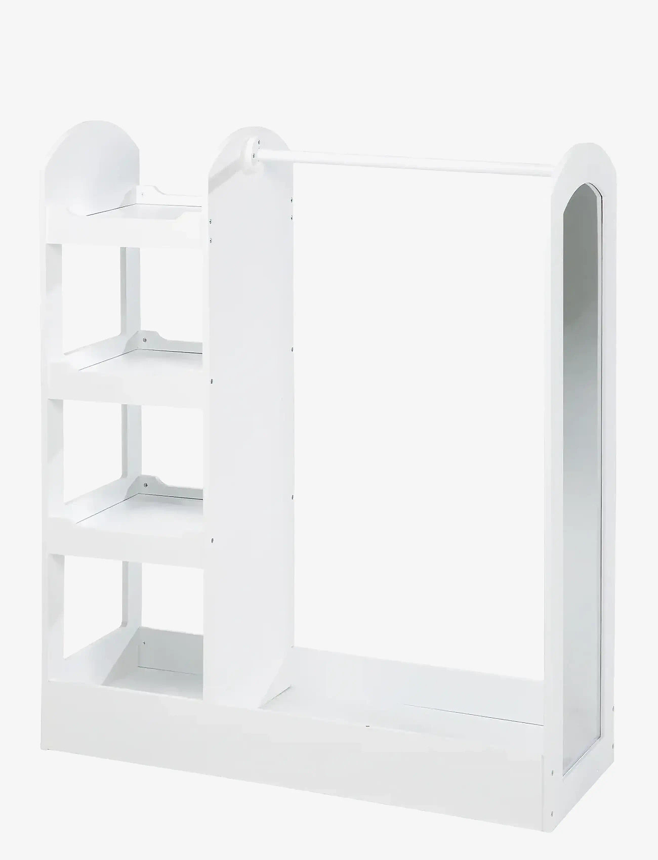 ROBA - Child's Wooden Coat Rack With Shelf - półki - white - 0