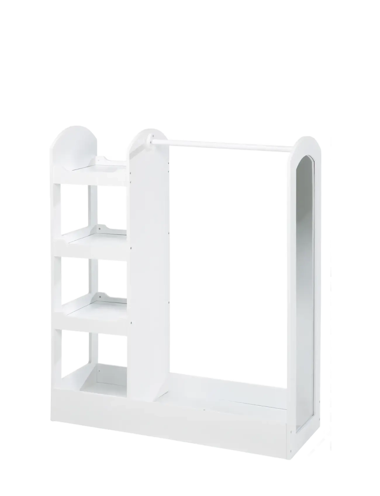 ROBA - Child's Wooden Coat Rack With Shelf - riiulid - white - 1