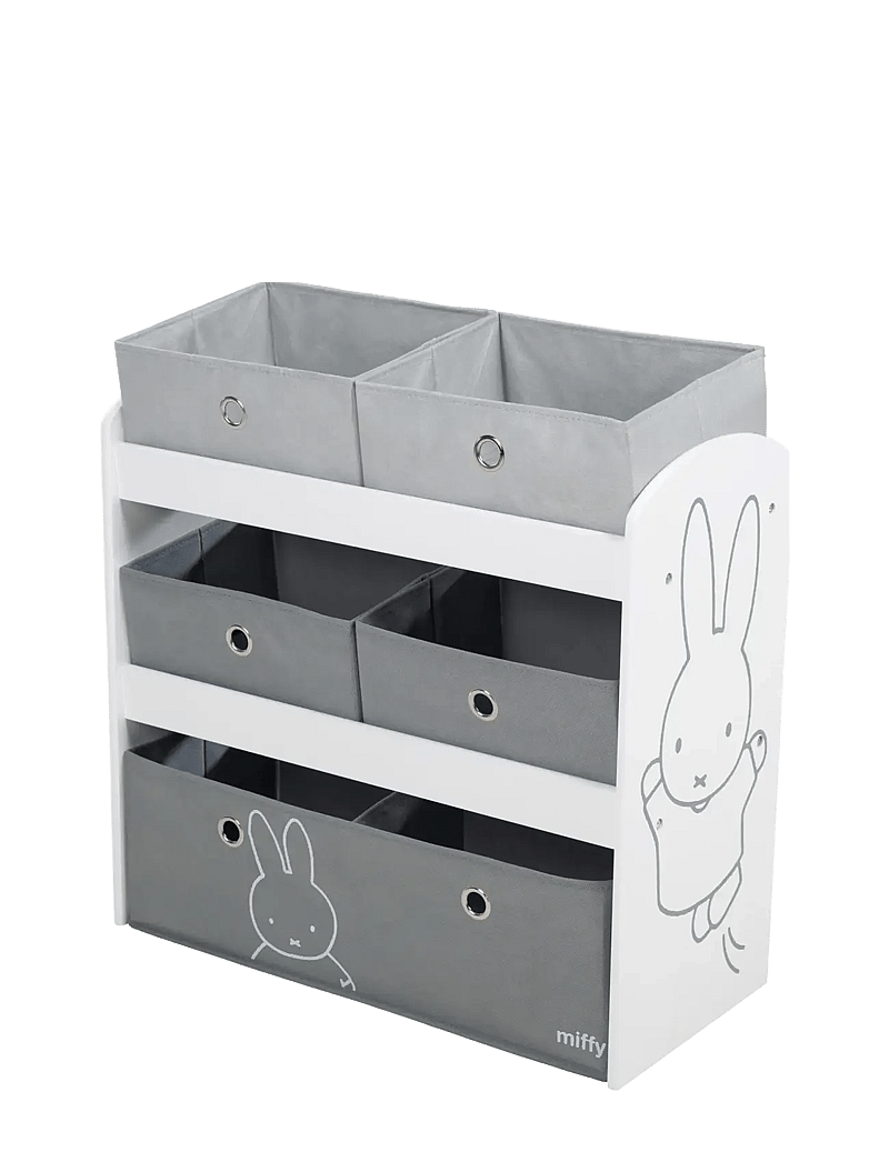ROBA - Wooden 'Miffy' Toy Shelf - riiulid - gray - 1