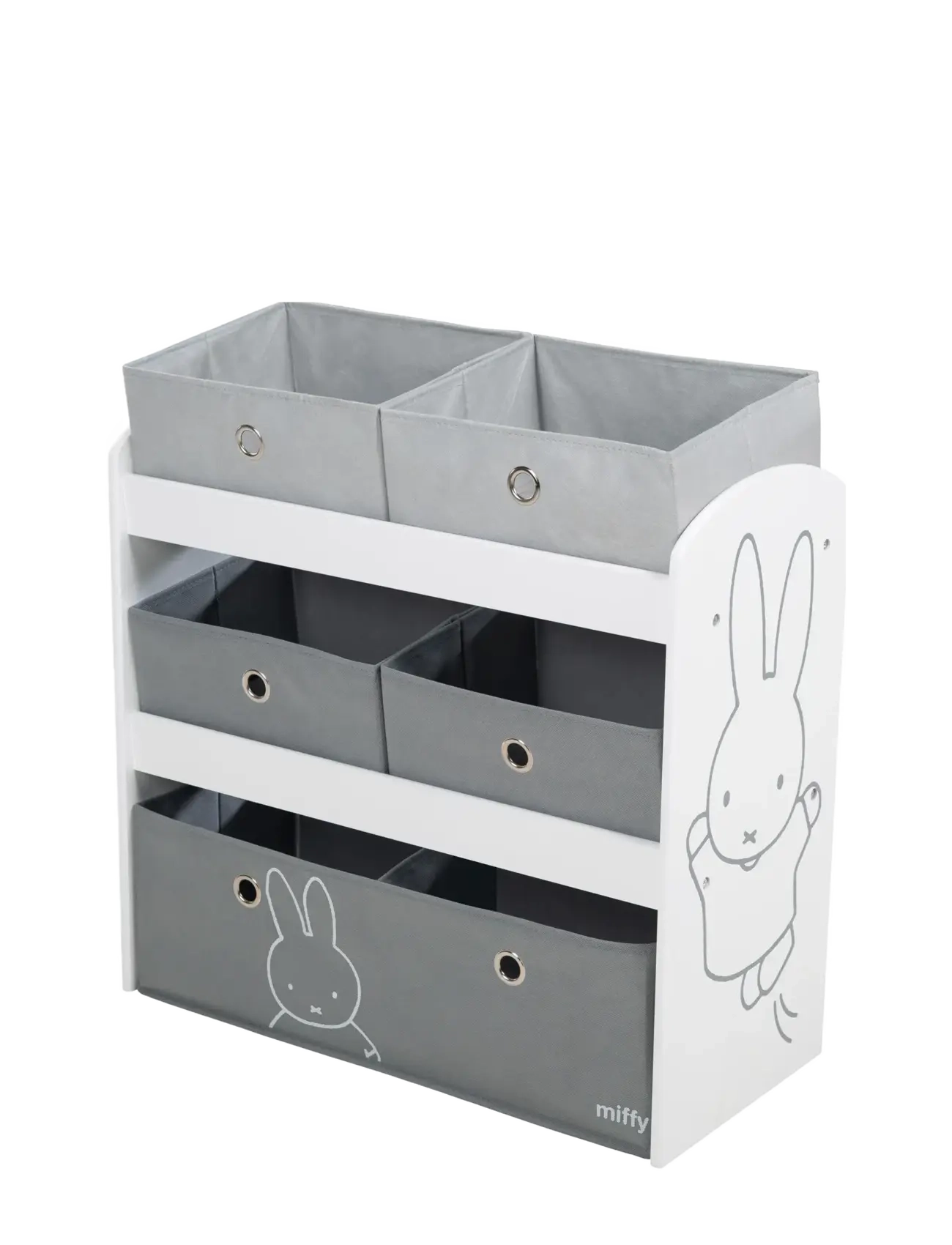 ROBA Wooden 'Miffy' Toy Shelf - 4 for 3 - GRAY / multi