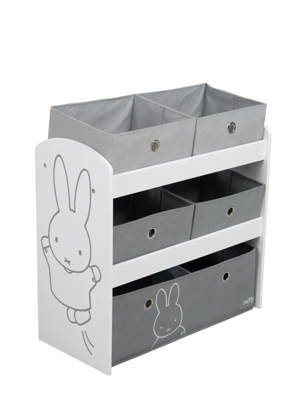 ROBA - Wooden 'Miffy' Toy Shelf - shelfs - gray - 2
